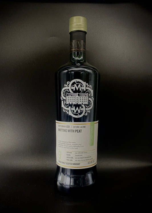 Horny Pony  Highland Park 9y/o SMWS 4.321 "Knitting with Peat" 64.5%ABV 30ml