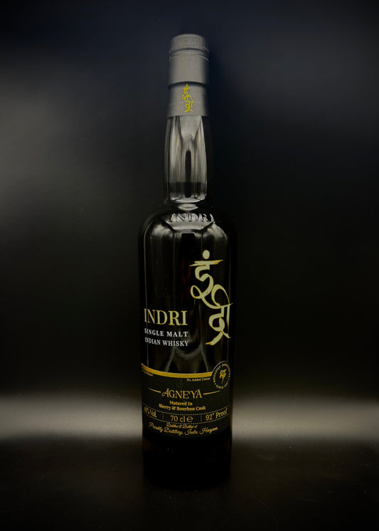 Horny Pony  Indri Agneya Limited Edition Single Malt Indian Whisky 46%ABV 30ml