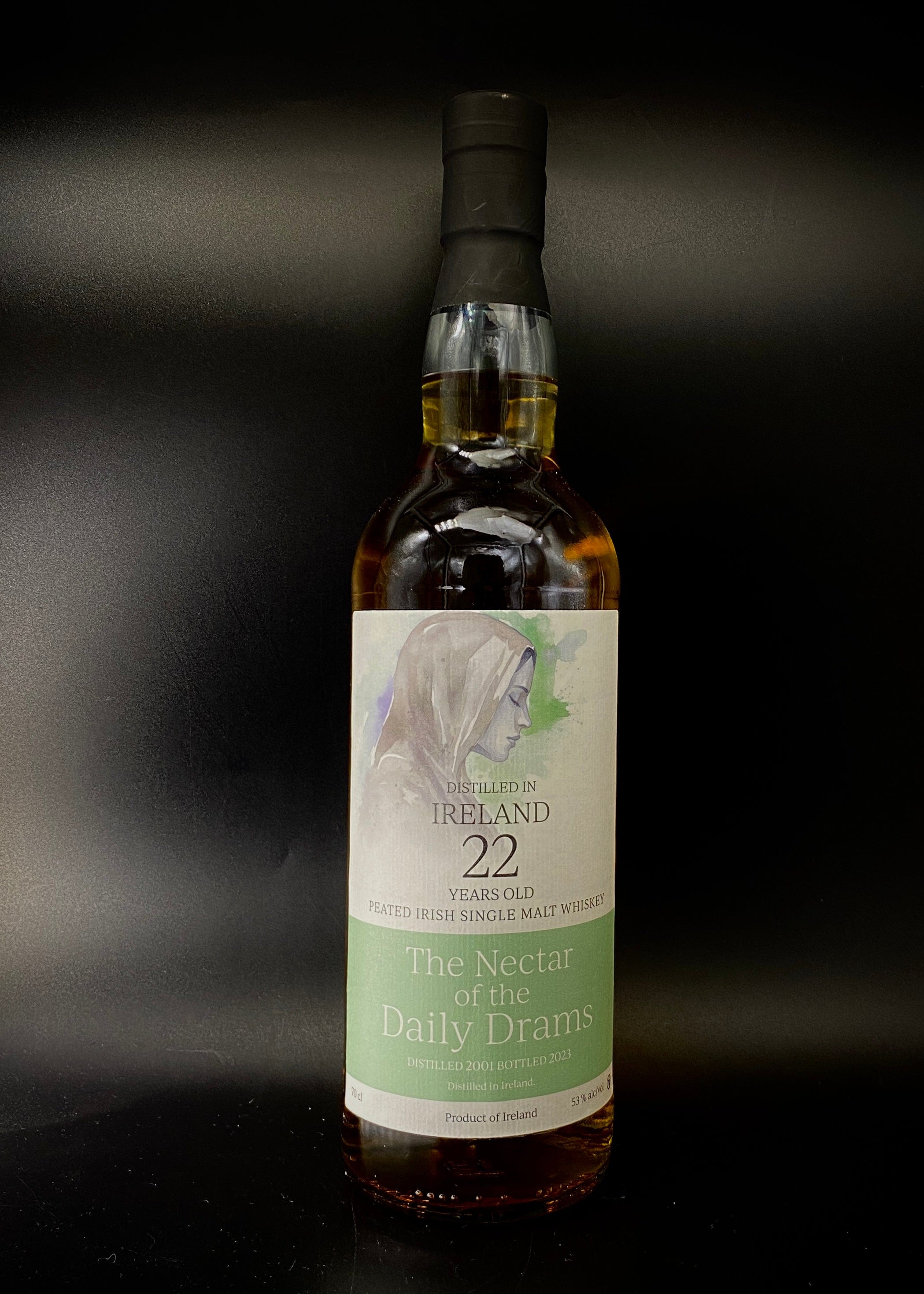Ireland 22y/o (Green 'Maria' Label) Peated Irish Single Malt Whiskey N ...