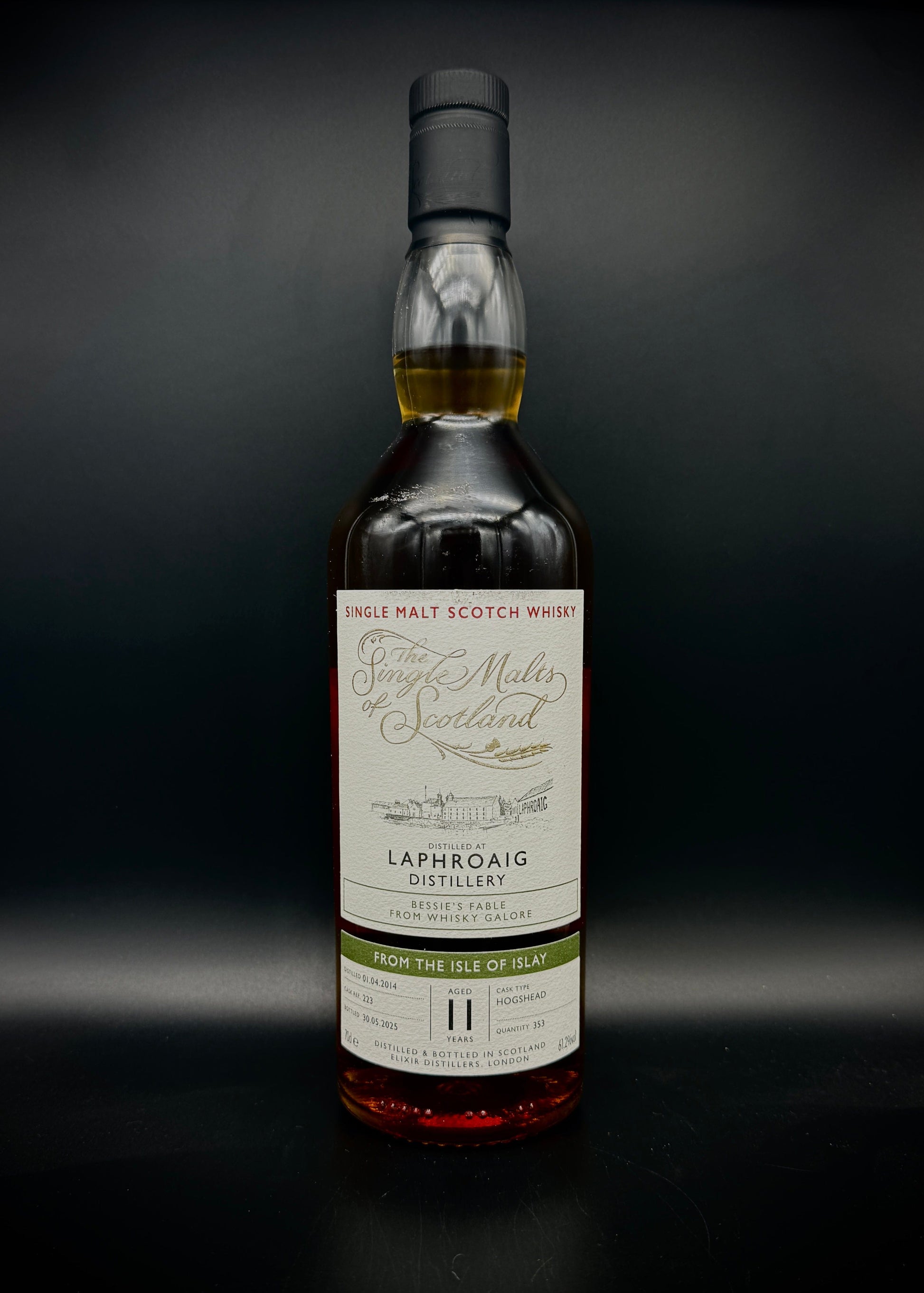 Horny Pony  Laphroaig 11y/o 2014 'Bessie's Fable from Whisky Galore' Single Malts of Scotland 61.2%ABV 30ml