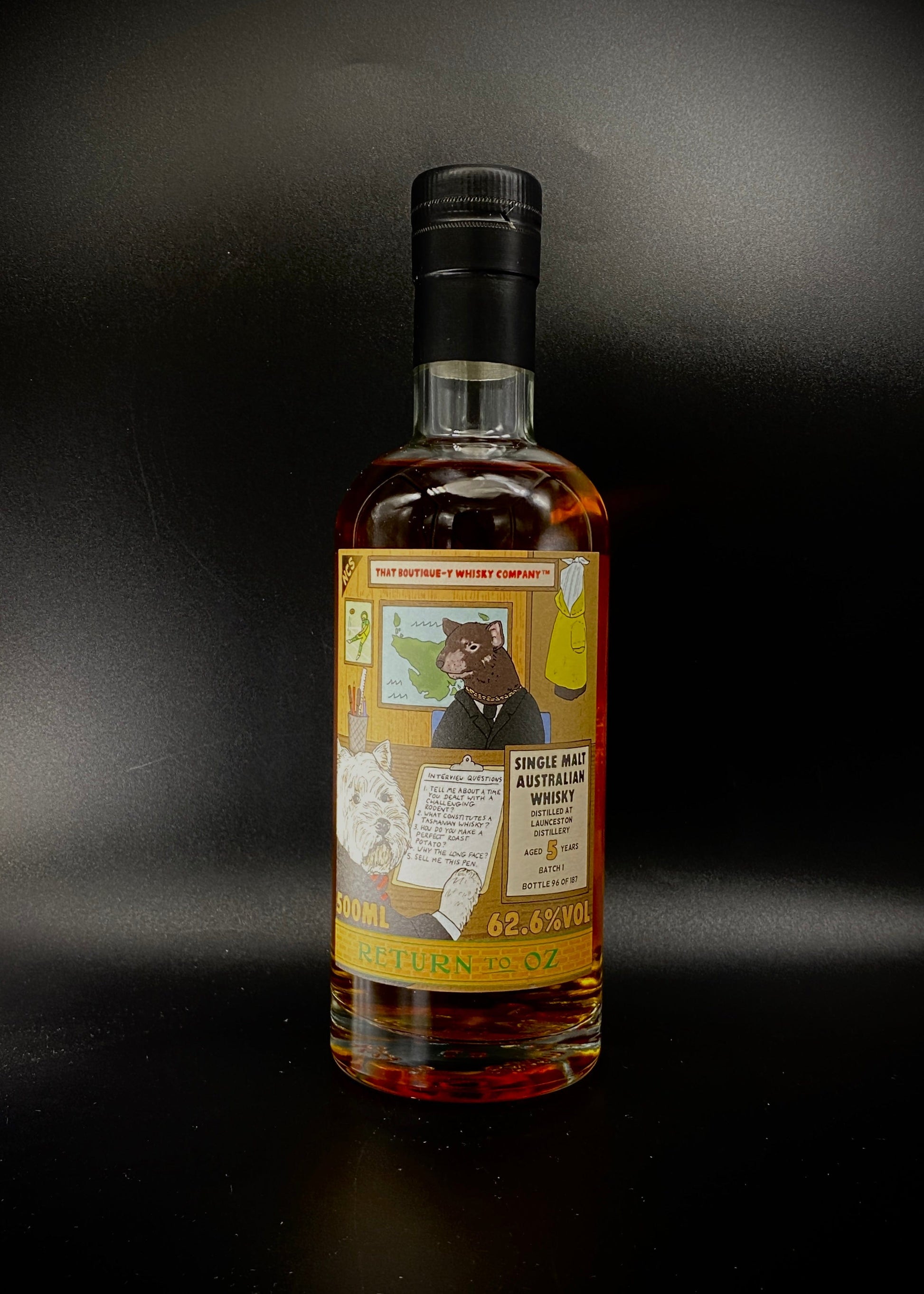 Horny Pony  Launceston 5 Year Old Batch 1 Return to Oz 2023 That Boutique-y Whisky Co. 62.6%ABV 30ml