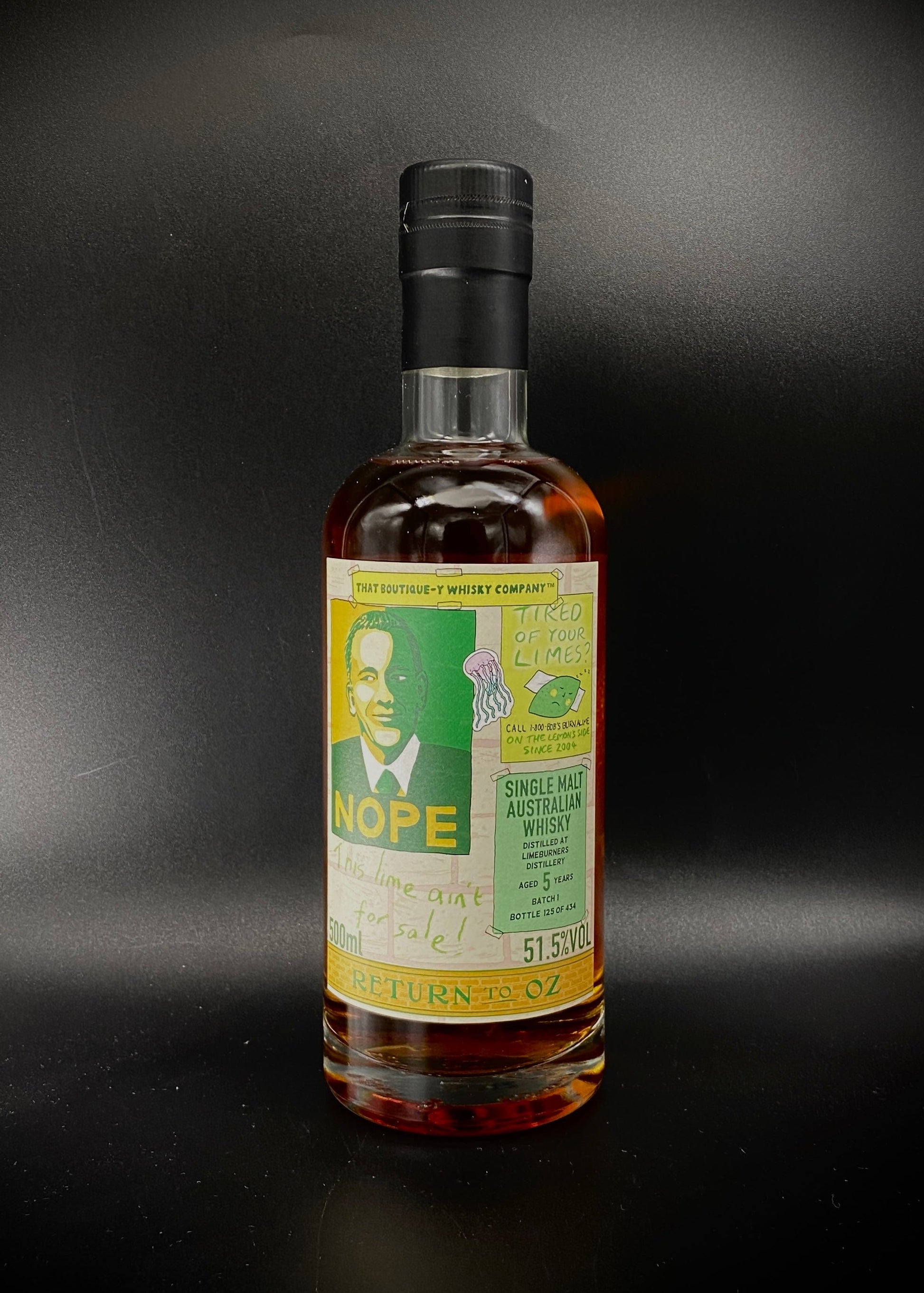 Horny Pony  Limeburners 5y/o Batch 1 Return to Oz 2023 That Boutique-y Whisky Co. 51.5%ABV 30ml