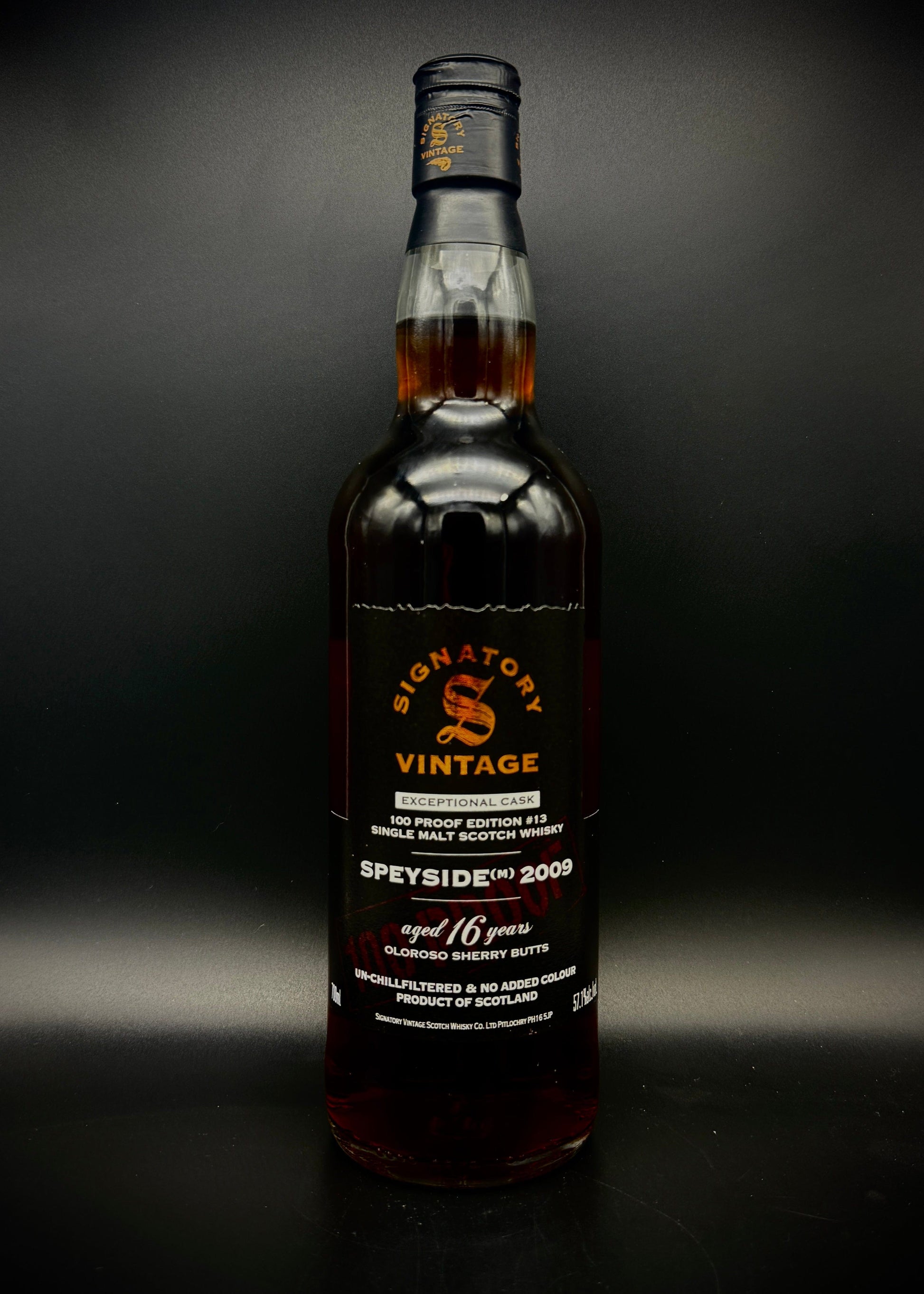 Horny Pony  Macallan 16y/o Speyside 'M' 100° Proof Edition#13 Signatory Vintage 57.1%ABV 30ml