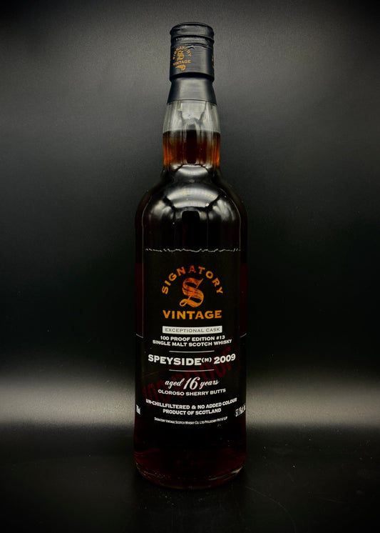 Horny Pony  Macallan 16y/o Speyside 'M' 100° Proof Edition#13 Signatory Vintage 57.1%ABV 30ml