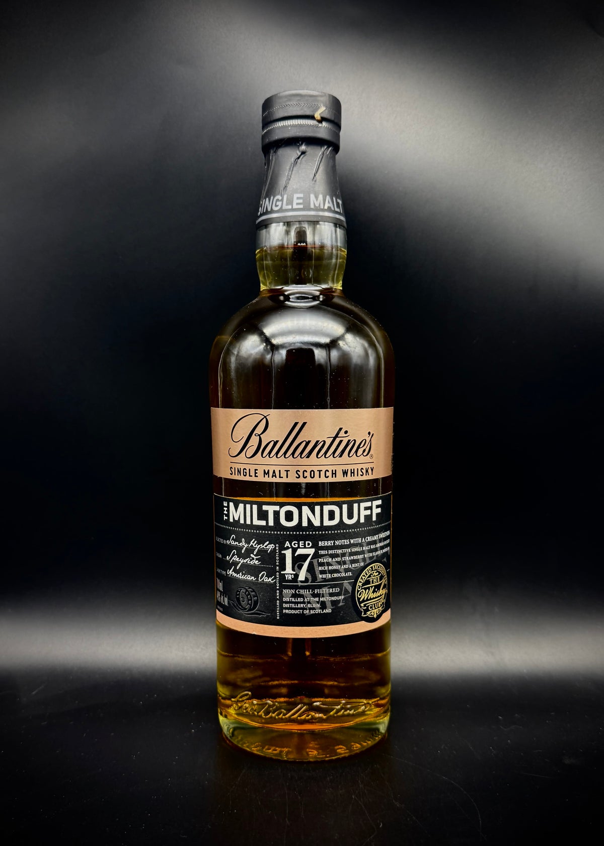 Horny Pony  Miltonduff 17y/o Ballantines for the Whisky Club 48%ABV 30ml