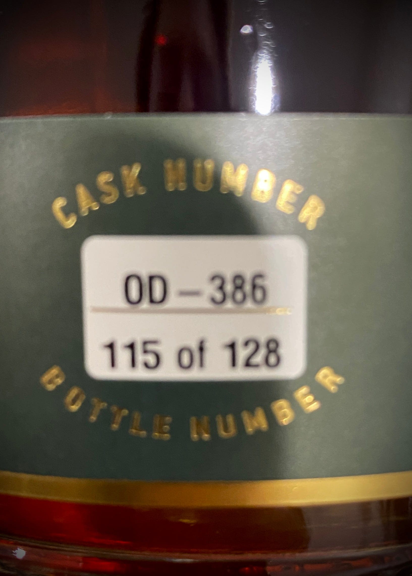 Horny Pony  Overeem Sherry Cask Matured OD-386 60%abv 30ml