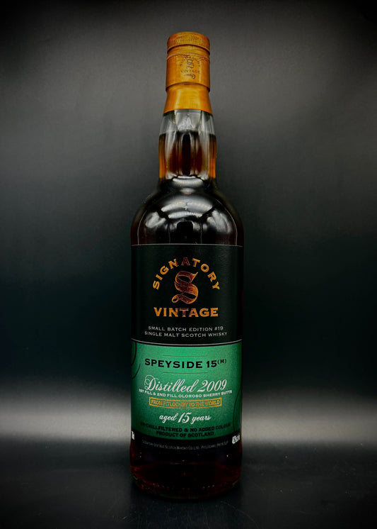 Horny Pony Speyside 15y/o 2009 (Macallan) 1st Fill & Refill Sherry Butts Small Batch #19 Signatory Vintage 48.2%abv 30ml