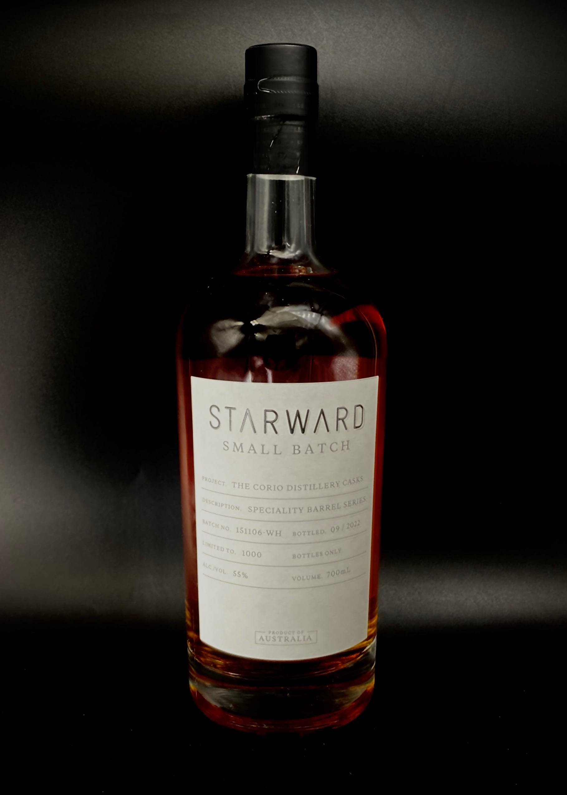 Horny Pony  Starward Small Batch Corio Cask 55%ABV 30ml