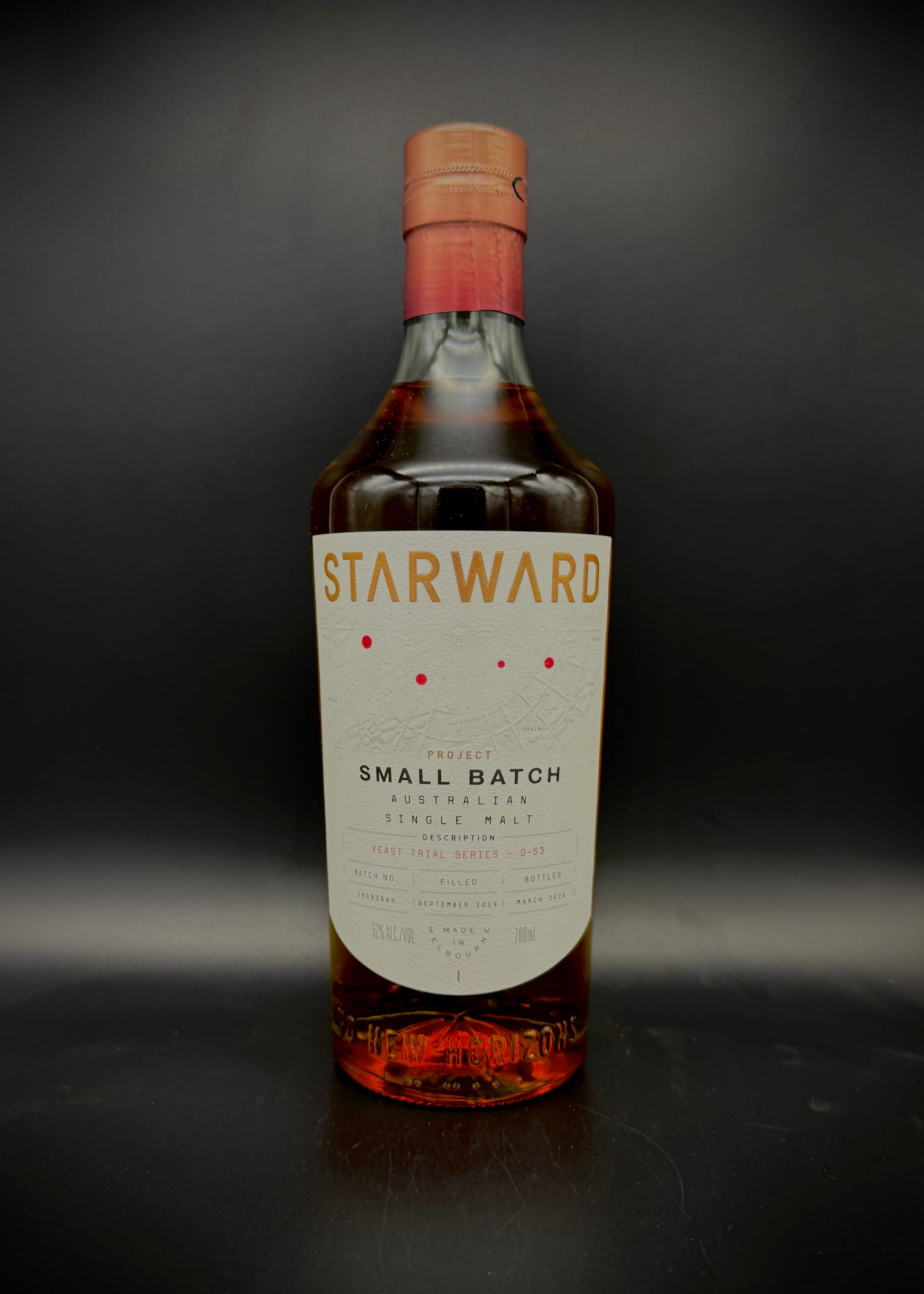 Horny Pony  Starward Small Batch Yeast Trial Series D-53 52%ABV 30ml