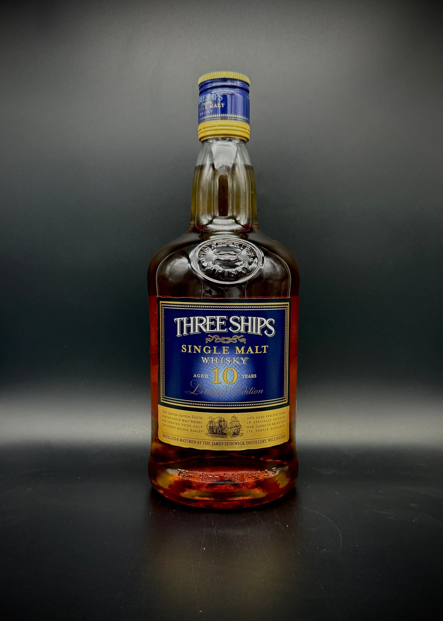 Horny Pony  Three Ships 10y/o Limited Edition South African Single Malt Whisky 43%ABV 30ml