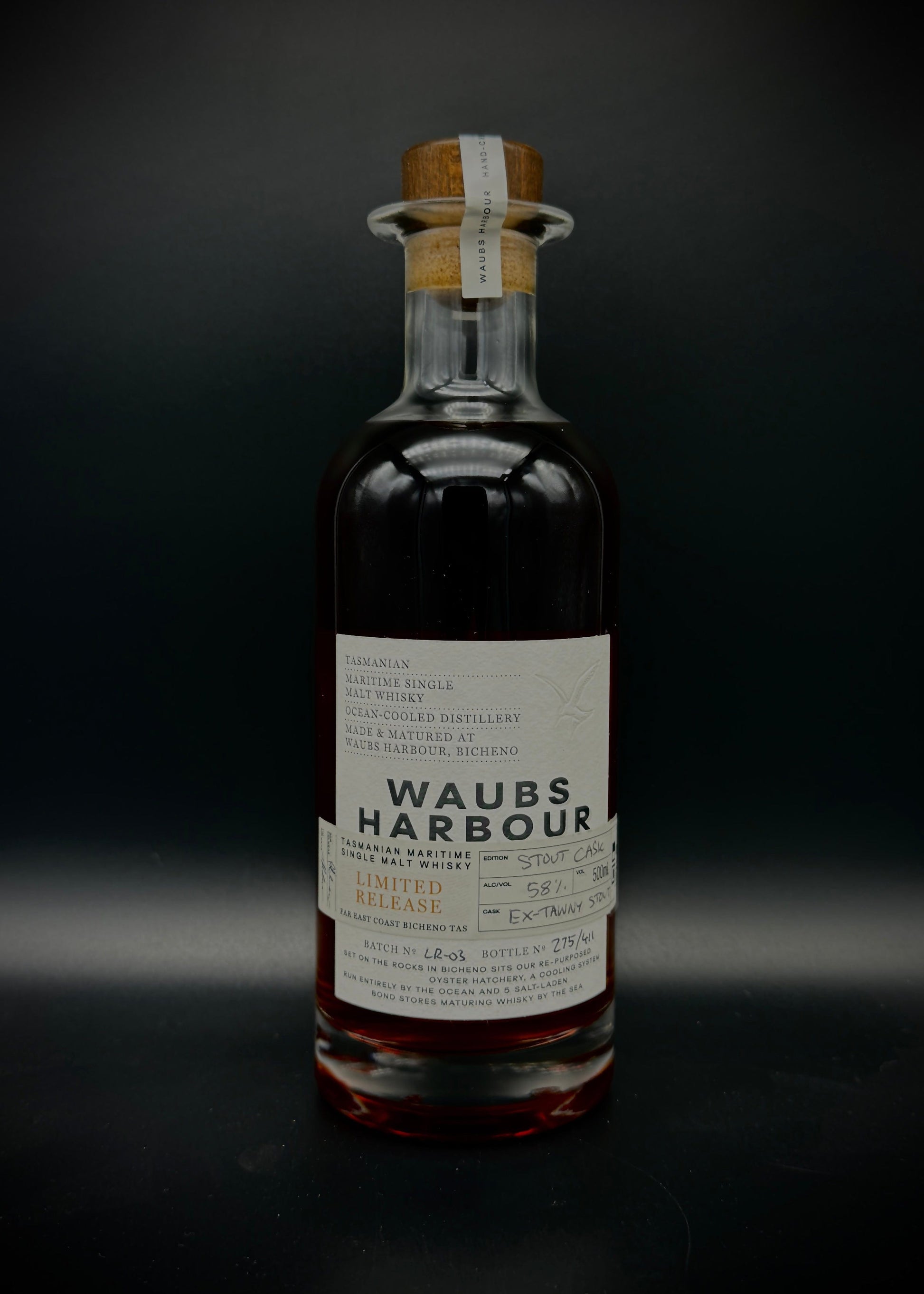 Horny Pony  Waubs Harbour Limited Edition Stout Cask 58%ABV 30ml