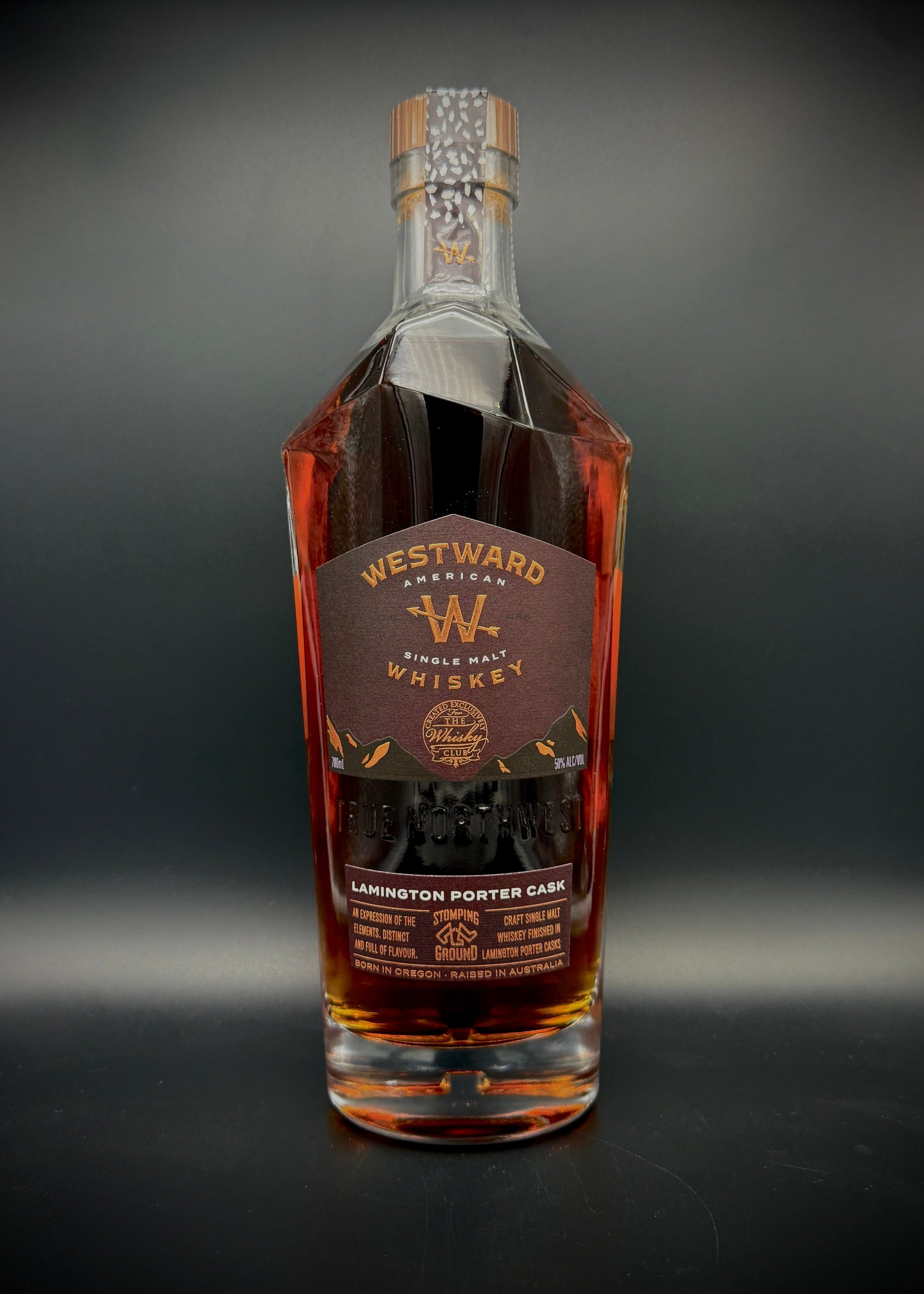 Horny Pony  Westward Stomping Ground Lamington Porter Cask American Single Malt Whiskey 50%ABV 30ml