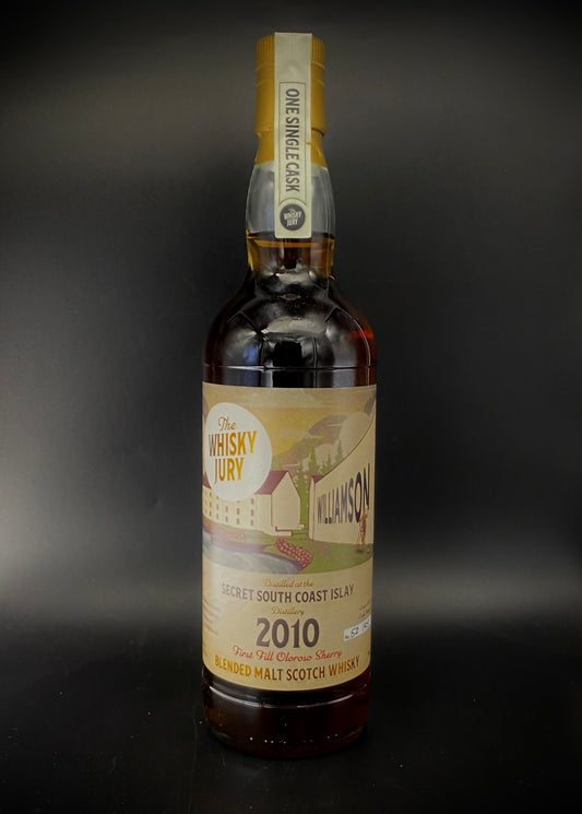 Horny Pony  Williamson 12y/o 2010 (teaspooned Laphroaig) The Whisky Jury 52.2%ABV 30ml