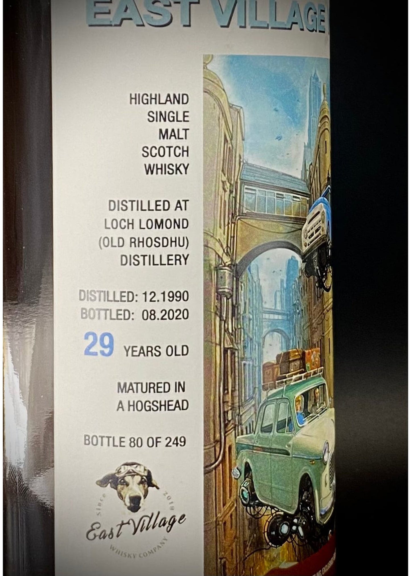 Horny Pony  30ml Old Rhosdhu (Loch Lomond) 29y/o East Village Whisky Company 48.8%ABV - 30ml
