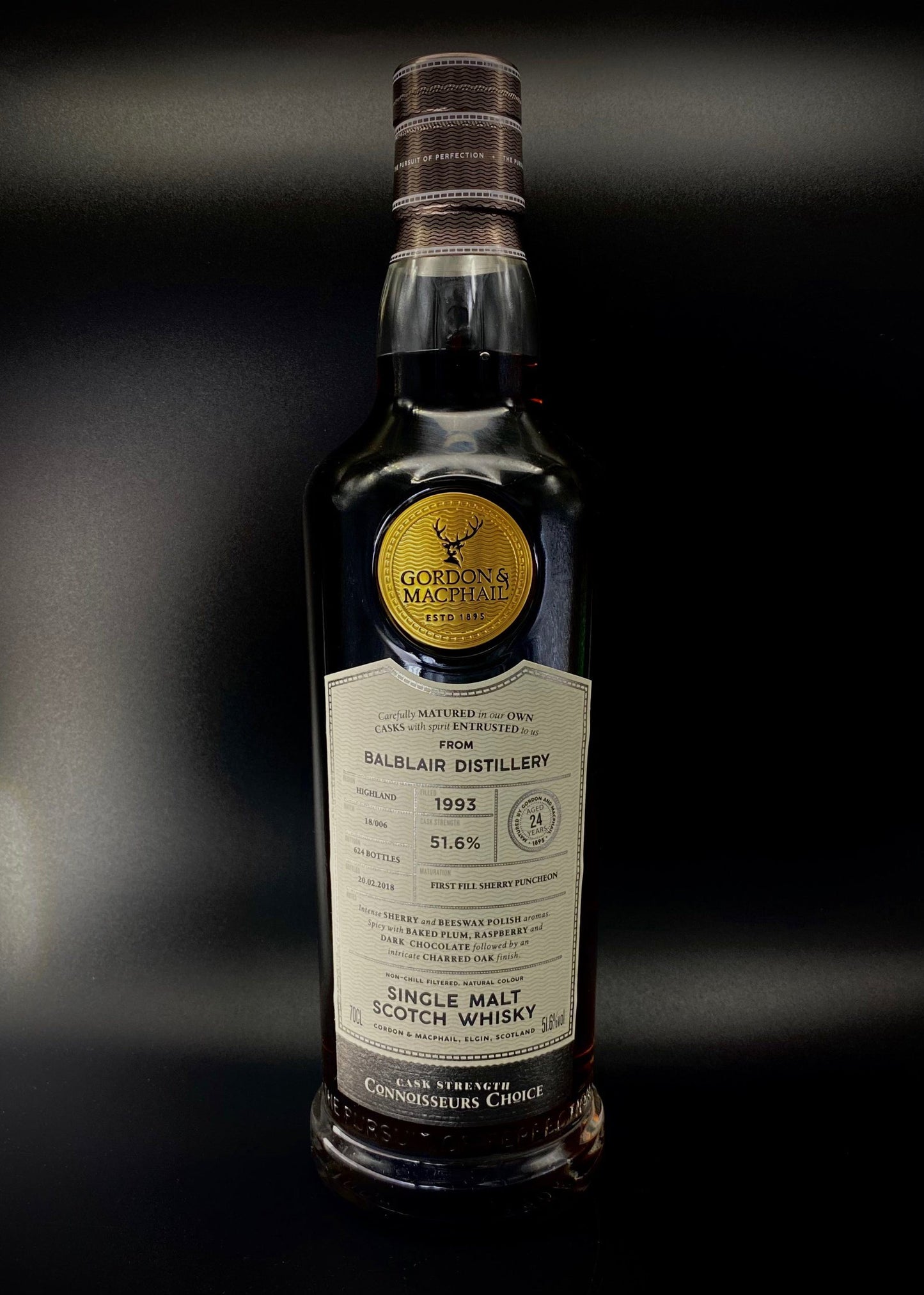 Horny Pony  Balblair 1993 24 y/o cask# 18/906 Gordon & MacPhail 51.6%ABV - 30ml