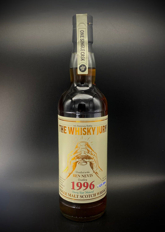 Horny Pony  Ben Nevis 1996 25y/o Cask #1473 The Whisky Jury 2nd Anniversary Bottling - 52.8%ABV - 30ml