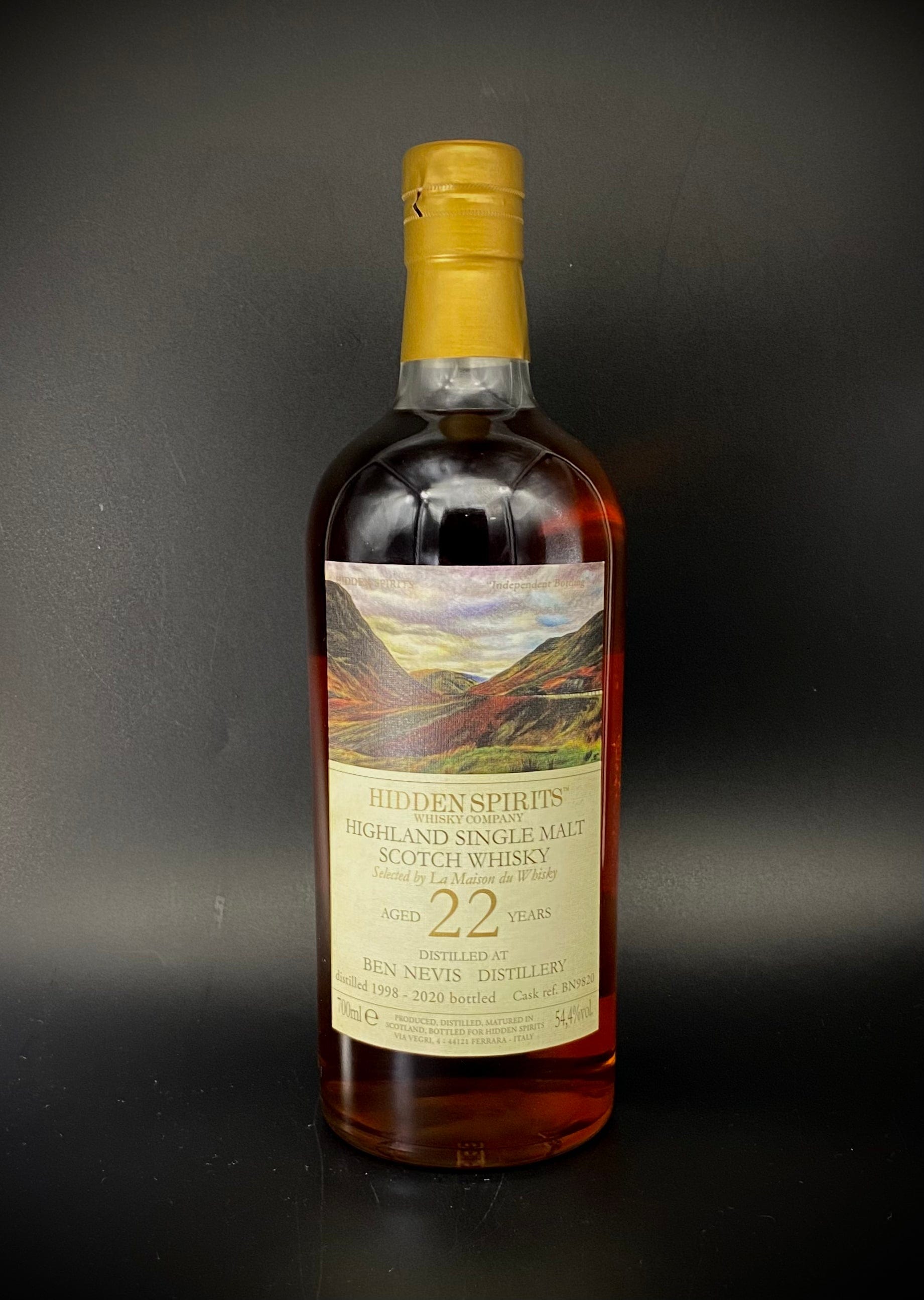 Horny Pony  Ben Nevis 22y/o Hidden Spirits Cask#BN9820 54.4%ABV 30ml