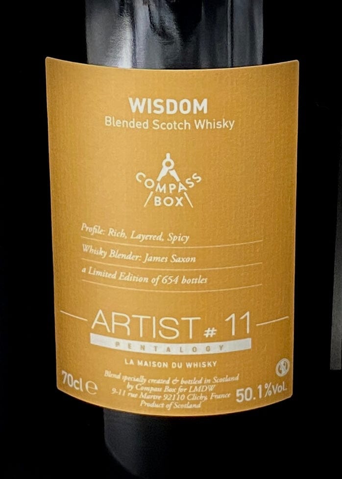 Horny Pony  Compass Box LMDW Artist #11 Pentalogy Wisdom Blended Whisky 50.1%ABV 30ml