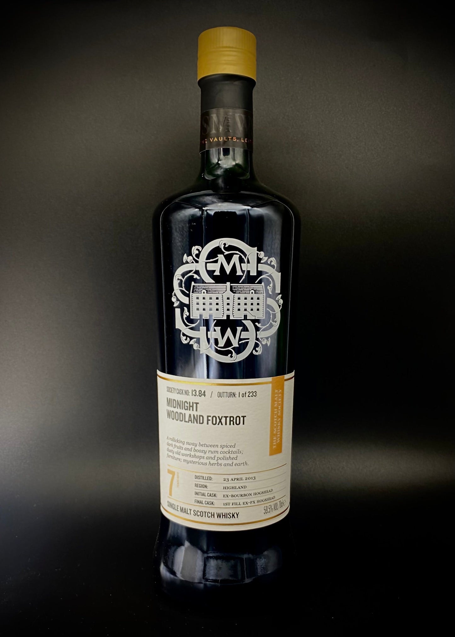 Horny Pony  Dalmore 7y/o 2013 SMWS 13.84 'Midnight woodland foxtrot'