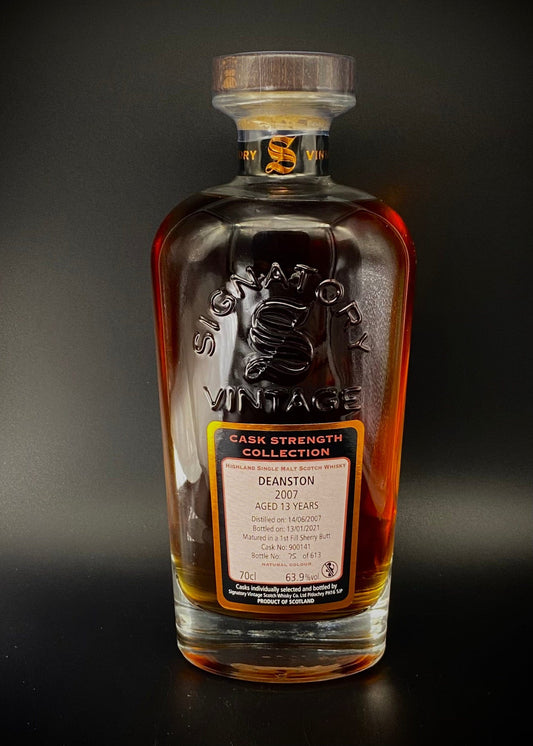 Horny Pony  Deanston 2007 13y/o Cask#900141 Signatory Vintage - 63.9%ABV - 30ml