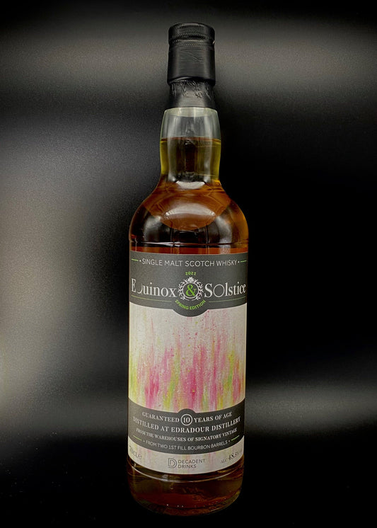 Horny Pony  Edradour 10 Year Old - Equinox & Solstice Spring Ed 2021 - the Whisky Sponge - 48.5% ABV - 30ml