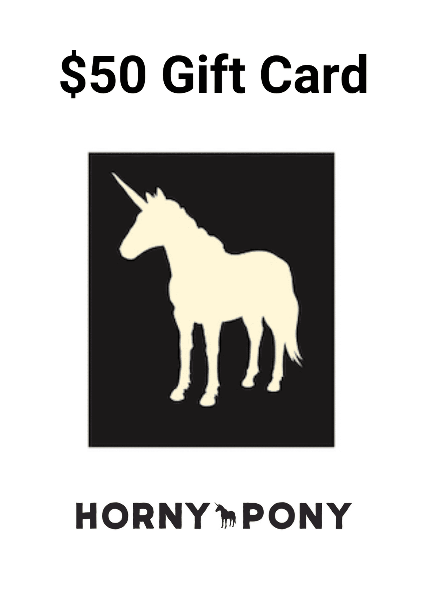 Horny Pony  Gift Cards A$50.00 $50 Horny Pony Digital Dram Voucher