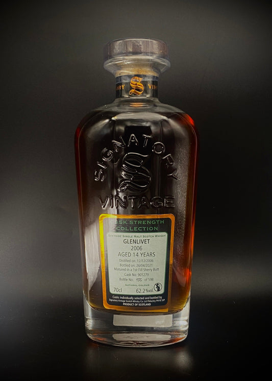 Horny Pony  Glenlivet 14y/o 2006 First Fill Sherry Butt#901279 Signatory Vintage 62.2%ABV 30ml30ml
