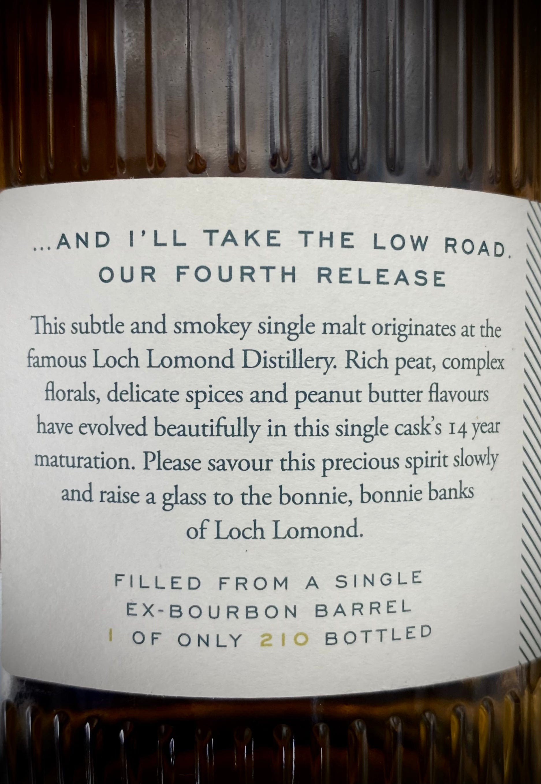 Horny Pony  Inchfad 14y/o (Loch Lomond ) Uncharted Whisky 56.2%ABV 30ml