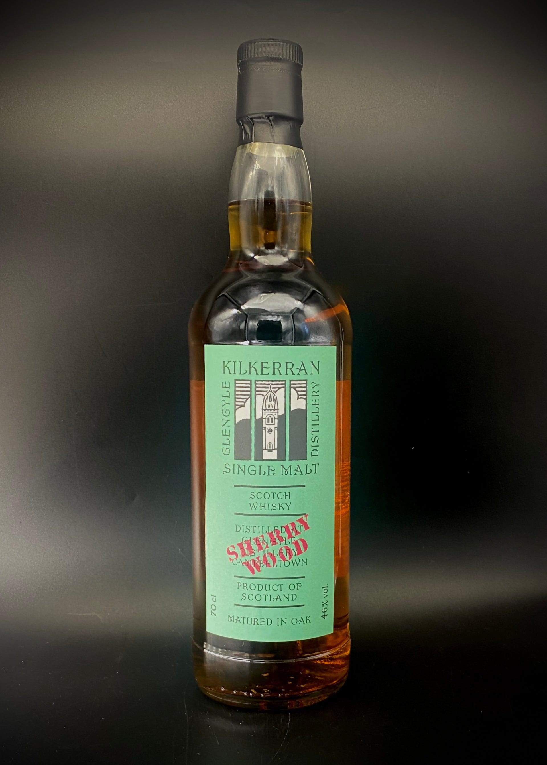 Horny Pony  Kilkerran Work in Progress 7th Release Sherry Cask 46%abv 30ml