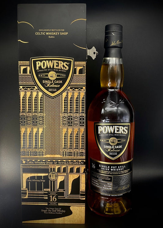 Horny Pony  Powers 16 Year Old Single Cask #70142 Single Pot Still Irish Whiskey - 46%ABV - 30ml