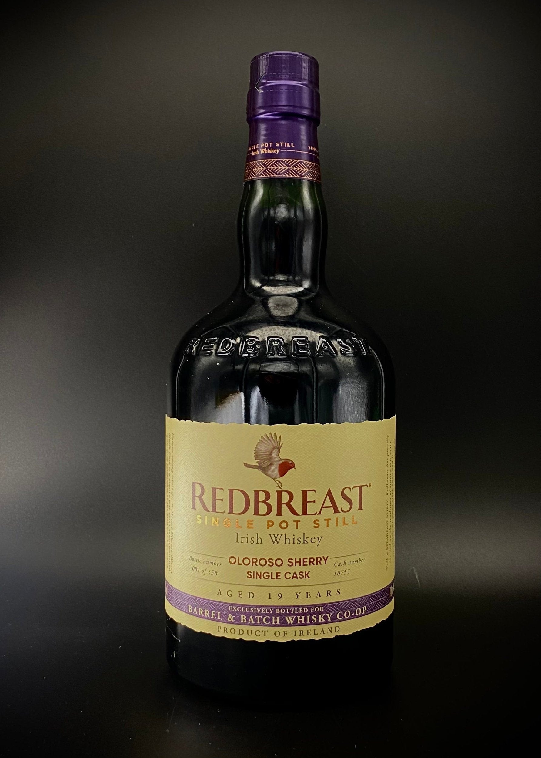 Horny Pony  Redbreast 19y/o Cask#10755 Single Pot Still Irish Whiskey - Barrel and Batch Exclusive - 60.9%ABV 15ml / 30ml