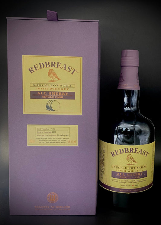 Horny Pony  Redbreast Single Cask 2001 16y/o 1st Fill Sherry Butt #17126 Single Pot Still Irish Whiskey 58.6% - 15ml /30ml