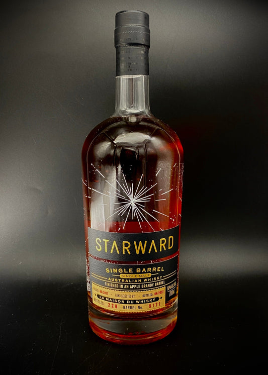 Horny Pony  Starward 2017 Ex-Apple Brandy LMDW Antipodes Single Cask#9171 50%abv 30ml